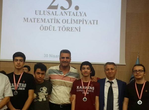 23. Antalya Matematik Olimpiyatlarında Dört Madalya Birden